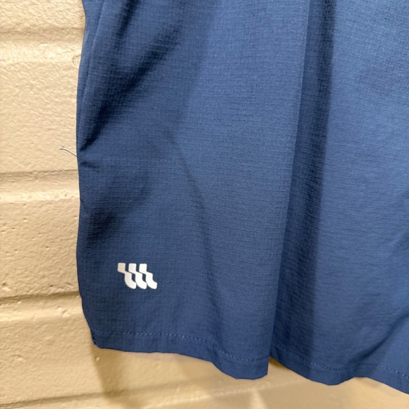 Huckberry Wellen Sevens Sports Shorts Lined Med Blue 5" Athletic Gym Performance - Picture 10 of 14